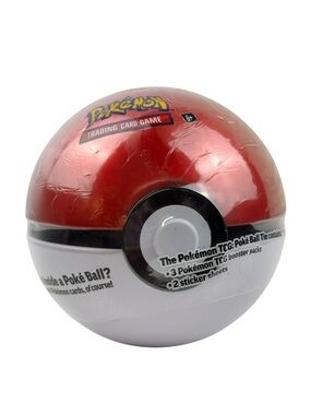 Pokémon TCG Poké Ball Tin E25 Sealed 3 Packs + 2 Sticker Sheets Collector Tin